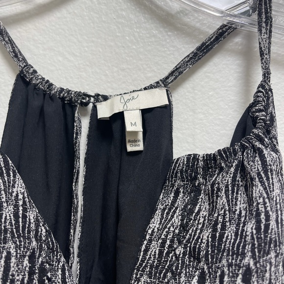 Joie Black & White Print Tank Romper - Picture 3 of 5